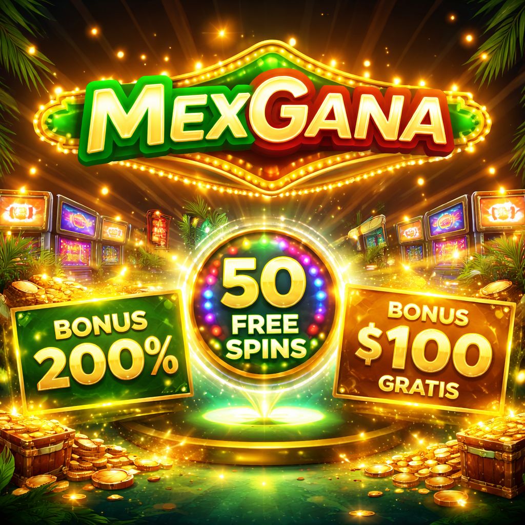 Página de bonos MexGana con oferta de bienvenida y promociones para jugadores en México